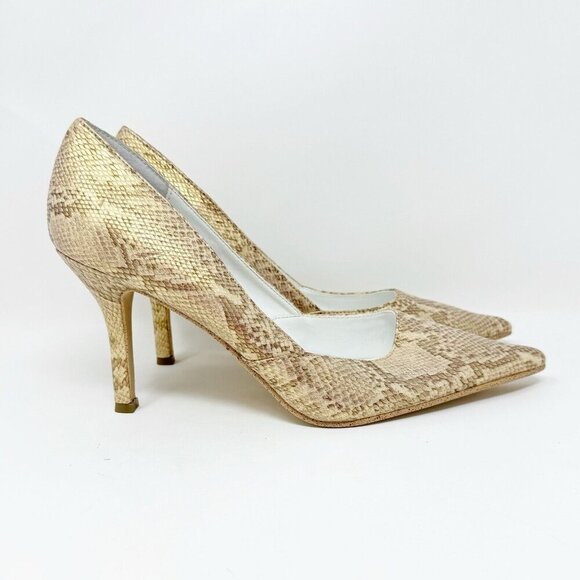 Rampage MARIA Women 8 Snake Skin Heels Pointed Toe Stiletto Metallic‎ Lot of 2 - Picture 3 of 16